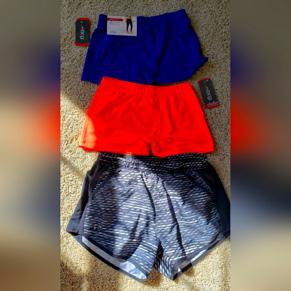 3 pairs running shorts
